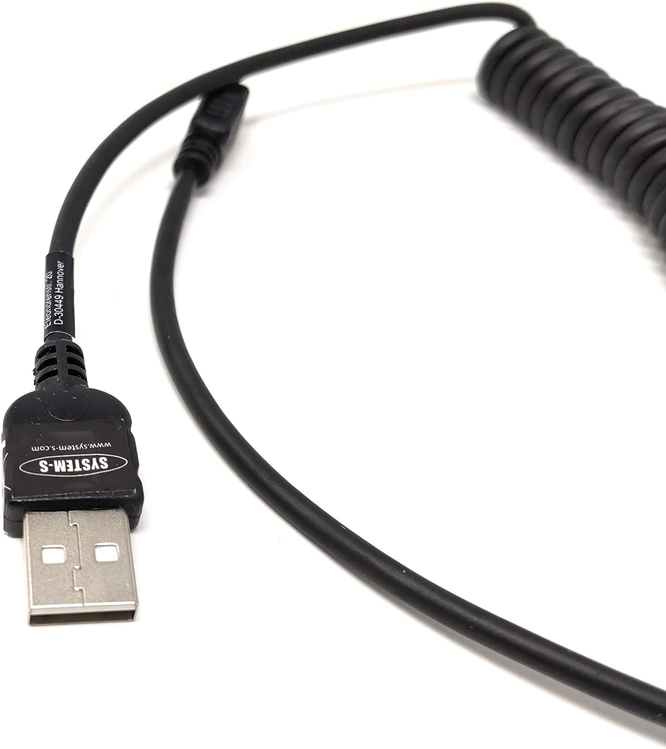 System-S Micro USB Kabel Datenkabel Ladekabel Spiralkabel 30 - 135 cm