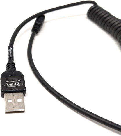 System-S Micro USB Kabel Datenkabel Ladekabel Spiralkabel 30 - 135 cm