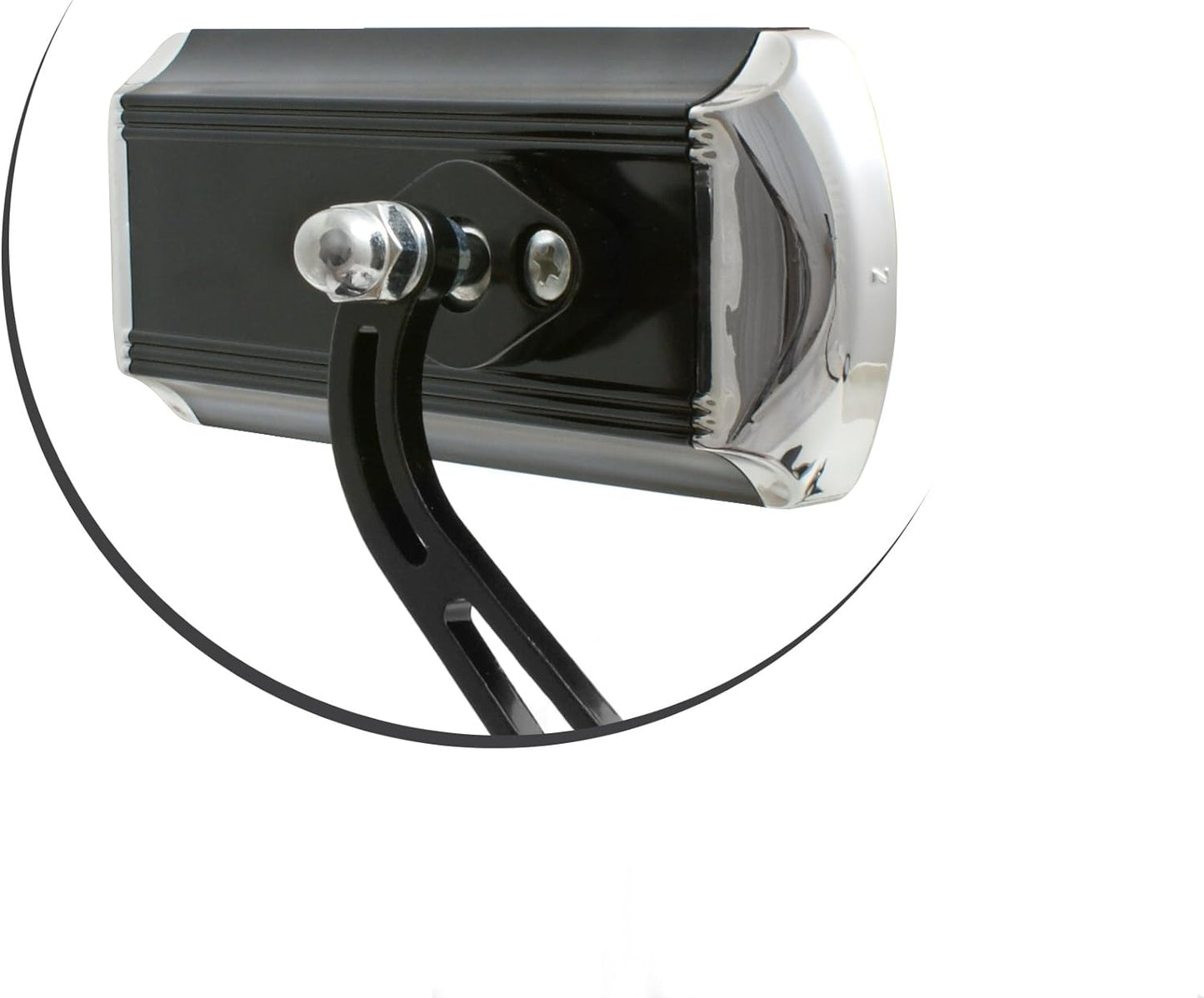 SYSTEM-S Bicycle Mirror Rearview Mirror Retro Style in Black 