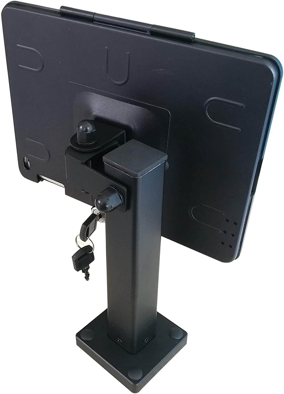 SYSTEM-S Abschließbare Wandhalterung für iPad Air 1-2 iPad 5-6 iPad Pro 9, 7 Zoll A1673 A1674 A1675 A1893 A1954 A1822 A1823 A1474 A1475 A1476 A1566 A1567