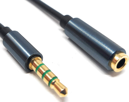 System-S 3.5mm Klinke 3 Polig (Male) auf 3.5mm Klinke Aux Stereo Buchse 200 cm Kabel