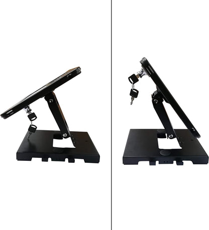 SYSTEM-S Abschließbare Tisch und Wand Tablet Halterung für iPad Air 1 2 iPad 5 6 Pro 9,7 Zoll A1673 A1674 A1675 A1822 A1823 A1893 A1954 A1474 A1475 A1566 A1567