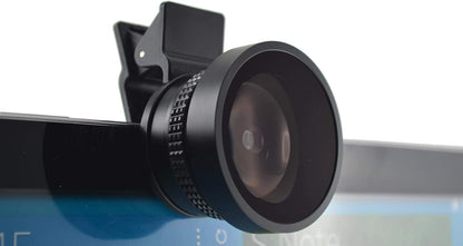 SYSTEM-S Fisheye and Macro 37 mm lens with clip and protective case for smartphone