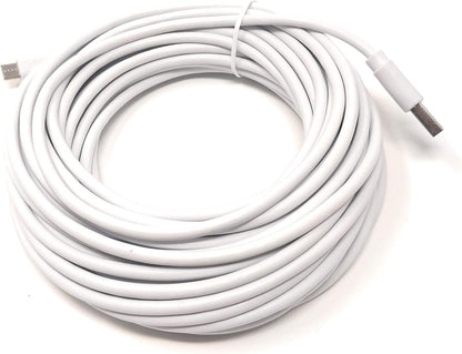 SYSTEM-S 10 m Micro USB cable charging cable in white