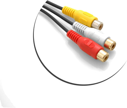 SYSTEM-S Media In AMI MDI zu 3x RCA Audio Video Kabel Buchse DVD video und Audio Eingang kabel Für Audi für VW
