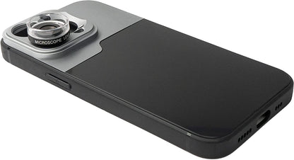 SYSTEM-S Makro Linse 2.8x HD Filter mit Hülle in Schwarz für iPhone 14 Pro
