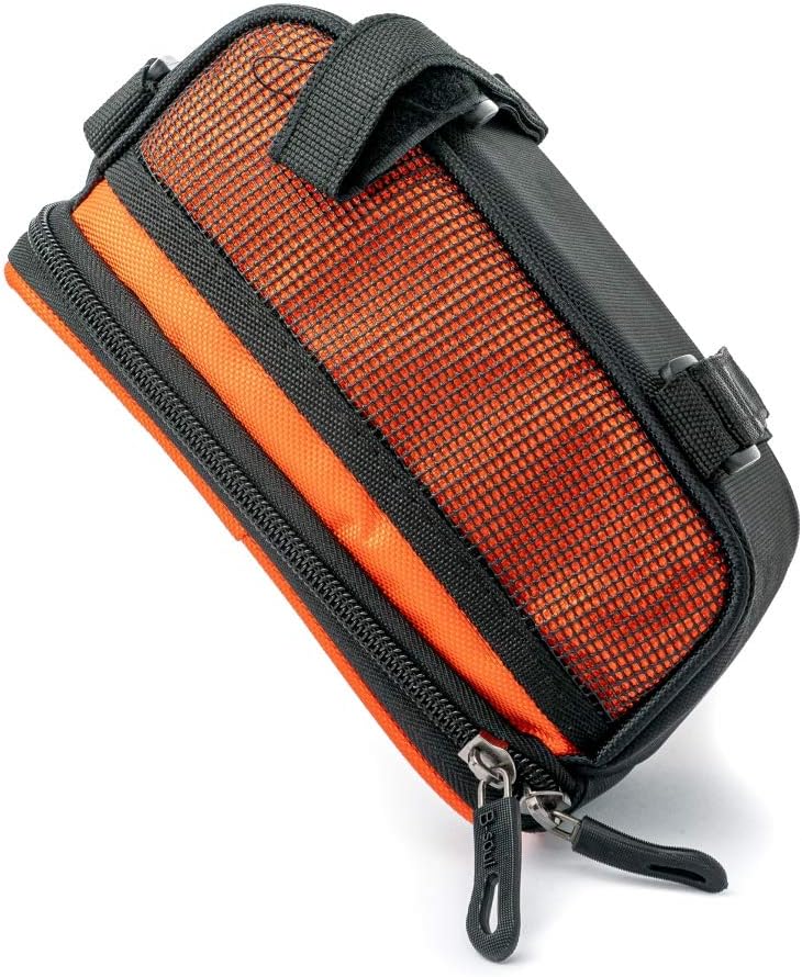 SYSTEM-S Bicycle Bag Holder in Orange Mount for Smartphone