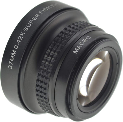 SYSTEM-S Fisheye and Macro 37 mm lens with clip and protective case for smartphone