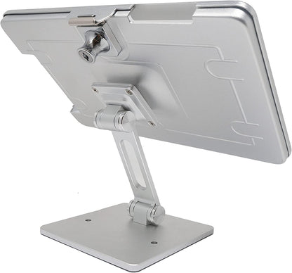 SYSTEM-S Tisch Halterung 360° Ständer abschließbar für Microsoft Surface Pro 8 13.0" Grau