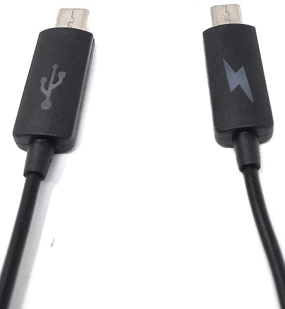 SYSTEM-S OTG Host und Ladeadapter Kabel Micro USB zu Micro USB für Smartphone, schwarz