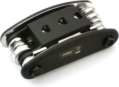 System-S 15 in 1 Multitool Repair Kit Tool Kit Hexagon Wrench Pin Wrench Hex Wrench Spoke Wrench Phillips and Slotted Screwdriver