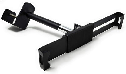 SYSTEM-S Tisch Halterung mit Schloss Befestigung Metall Schwarz für Tablet von 9" bis 13"