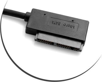 SYSTEM-S USB Type A 3.0 (male) to 7 + 9 16pin 1.8 inch Micro SATA for HDD Hard Drive SSD Cable