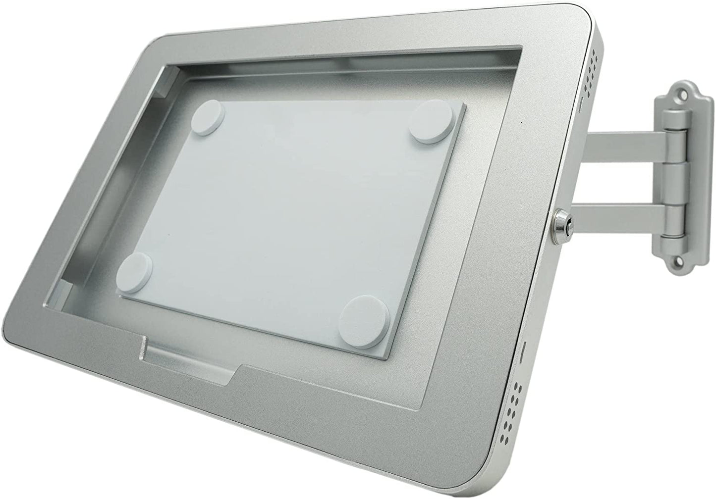 SYSTEM-S Wand Halterung abschließbar 360° für Microsoft Surface Pro 8 13.0" in Grau