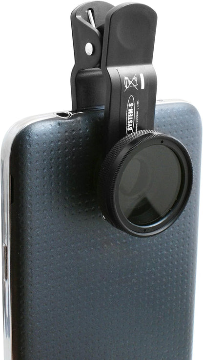 System-S Universal Clip-on Clamp Neutral Density Filter Gray Filter ND Filter Lens for Smartphone Tablet PC