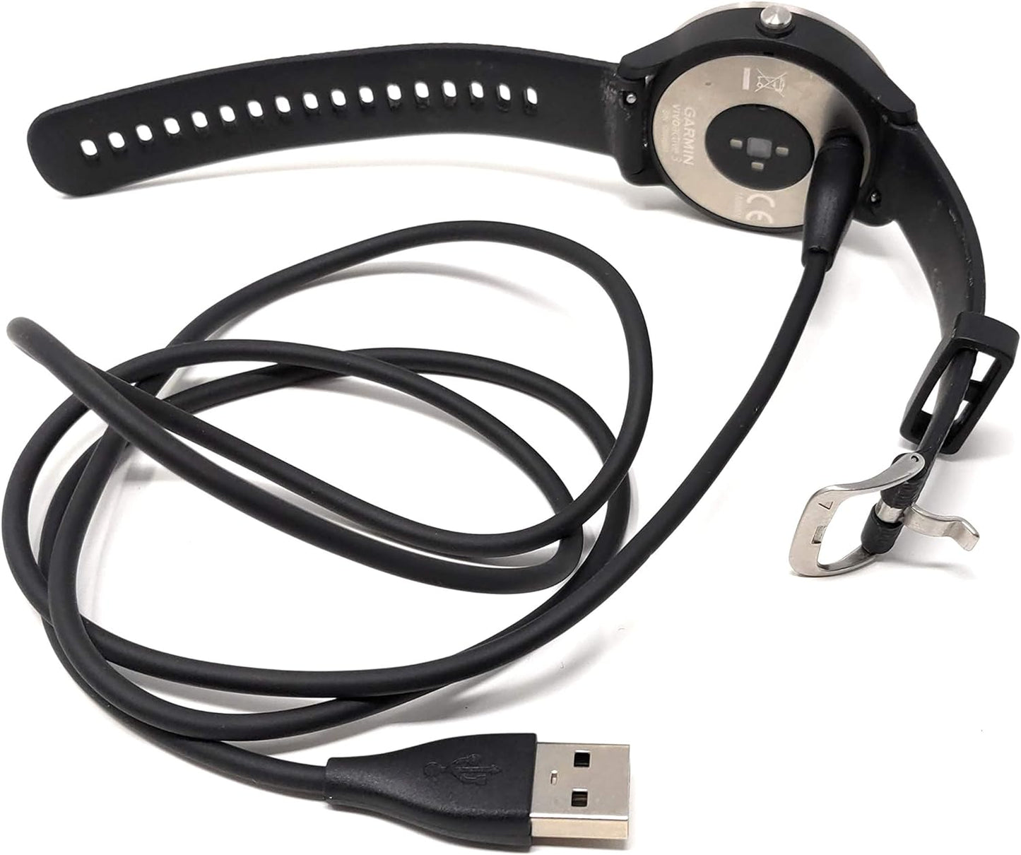 SYSTEM-S USB Kabel für Garmin Smartwatch vivoactive 3 Fenix 5 100cm In Schwarz