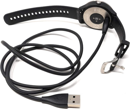 SYSTEM-S USB Kabel für Garmin Smartwatch vivoactive 3 Fenix 5 100cm In Schwarz