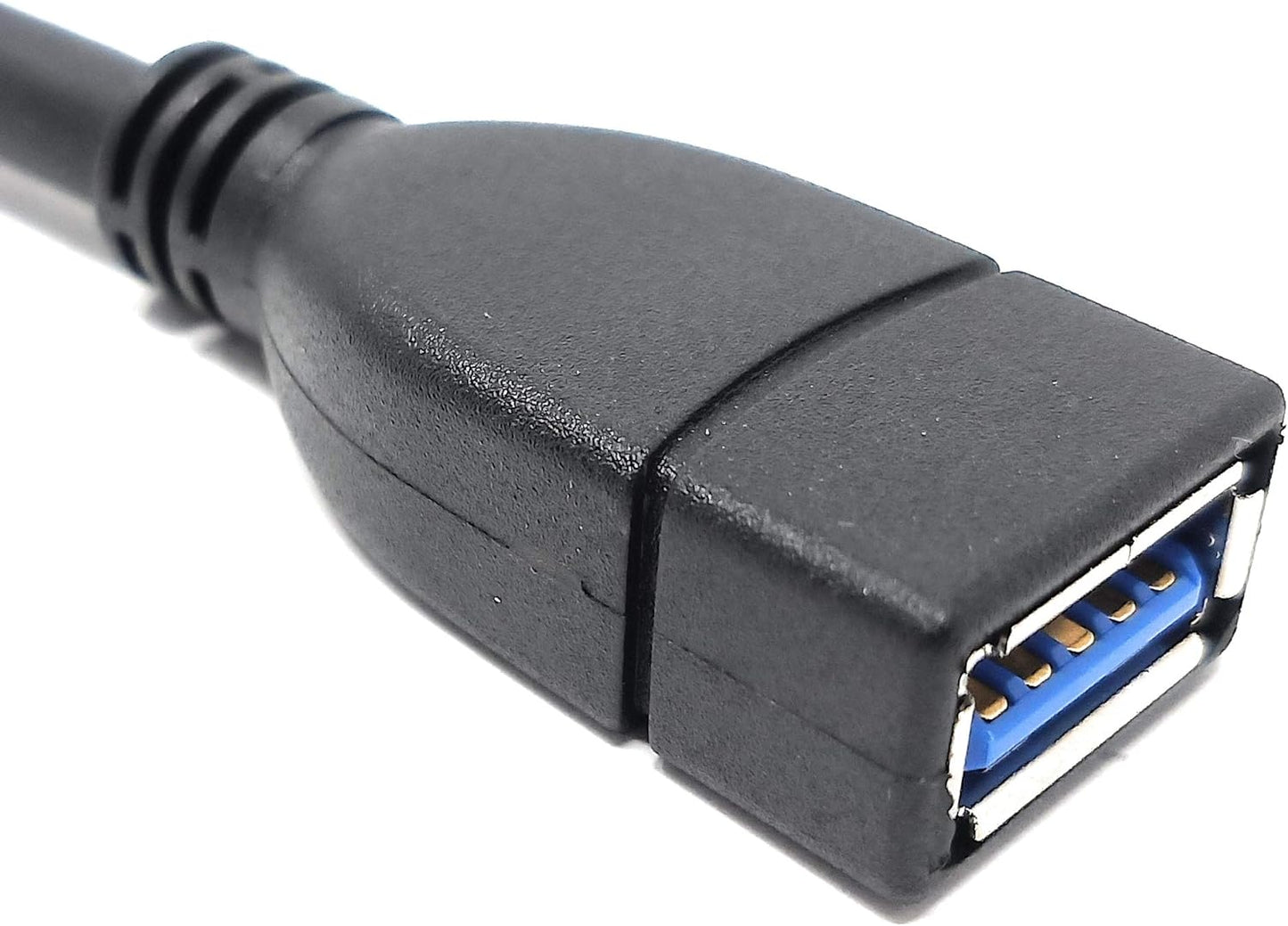 System-S USB 3.0 Typ A (male) auf USB 3.0 Typ A (female) Ladekabel Datenkabel Verlängerungskabel 10 cm