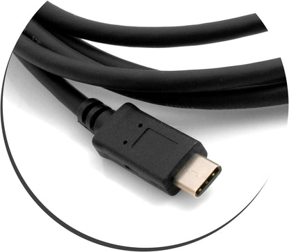 SYSTEM-S USB Type C 3.1 (male) to USB Type C 3.1 (male) cable data cable charging cable 200 cm