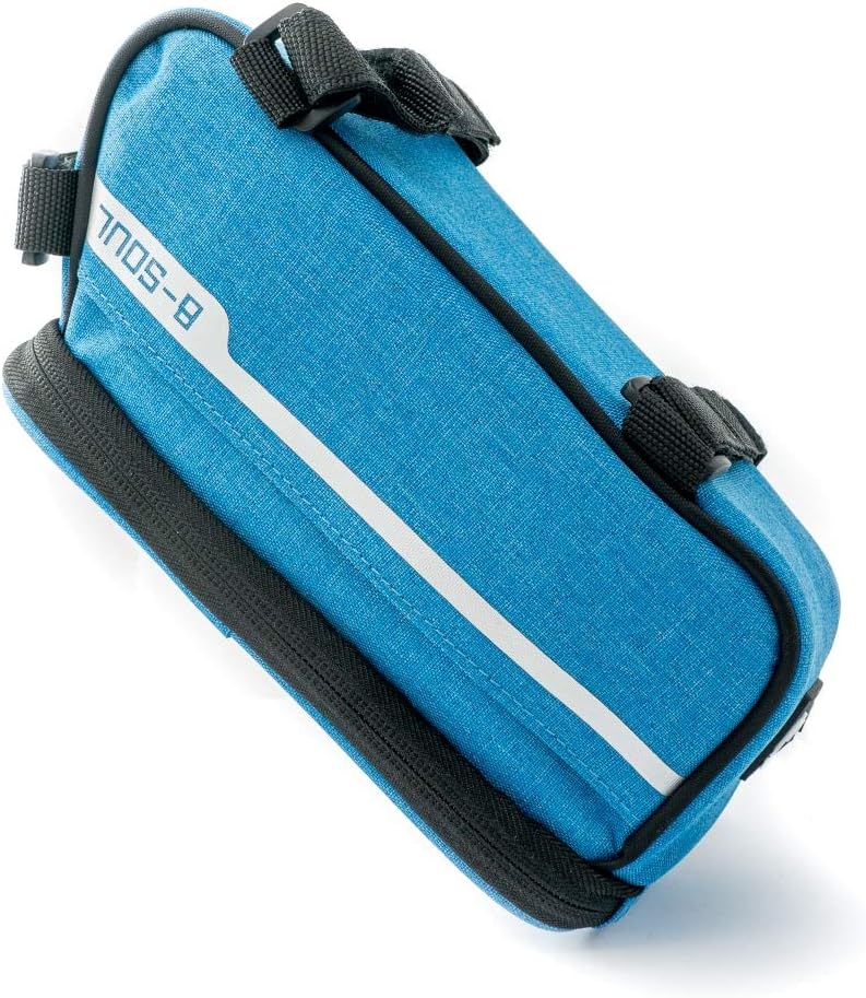 SYSTEM-S Fahrrad Tasche Halterung in Blau Befestigung für Smartphone