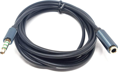 System-S 3.5mm Klinke 3 Polig (Male) auf 3.5mm Klinke Aux Stereo Buchse 200 cm Kabel