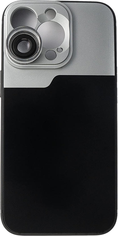 SYSTEM-S Makro Linse 2.8x HD Filter mit Hülle in Schwarz für iPhone 14 Pro