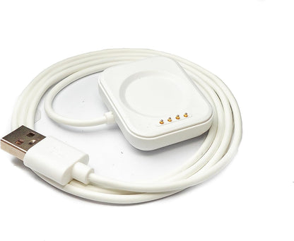 SYSTEM-S USB 2.0 cable 100 cm charging cable for Oppo Band 3 Pro 3 2 Smartwatch in white 