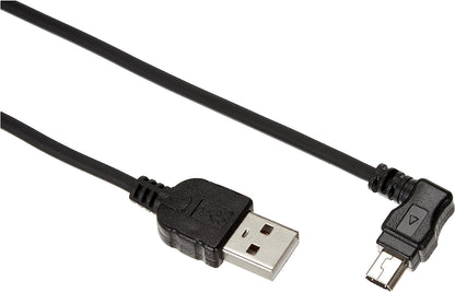System-S USB 2.0 cable for USB-A to USB Mini-B 5-Pin 30 cm angled connector 90 degrees