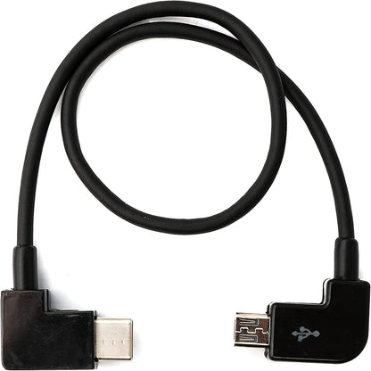 Micro USB to 3.1 Type C angled cable 30cm for Bosch Intuvia eBike 