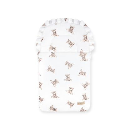 Babyschlafsack Dreamy Musselin Teddybär  – süßer Ganzjahresschlafsack