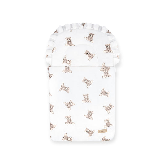 Babyschlafsack Dreamy Musselin Teddybär  – süßer Ganzjahresschlafsack