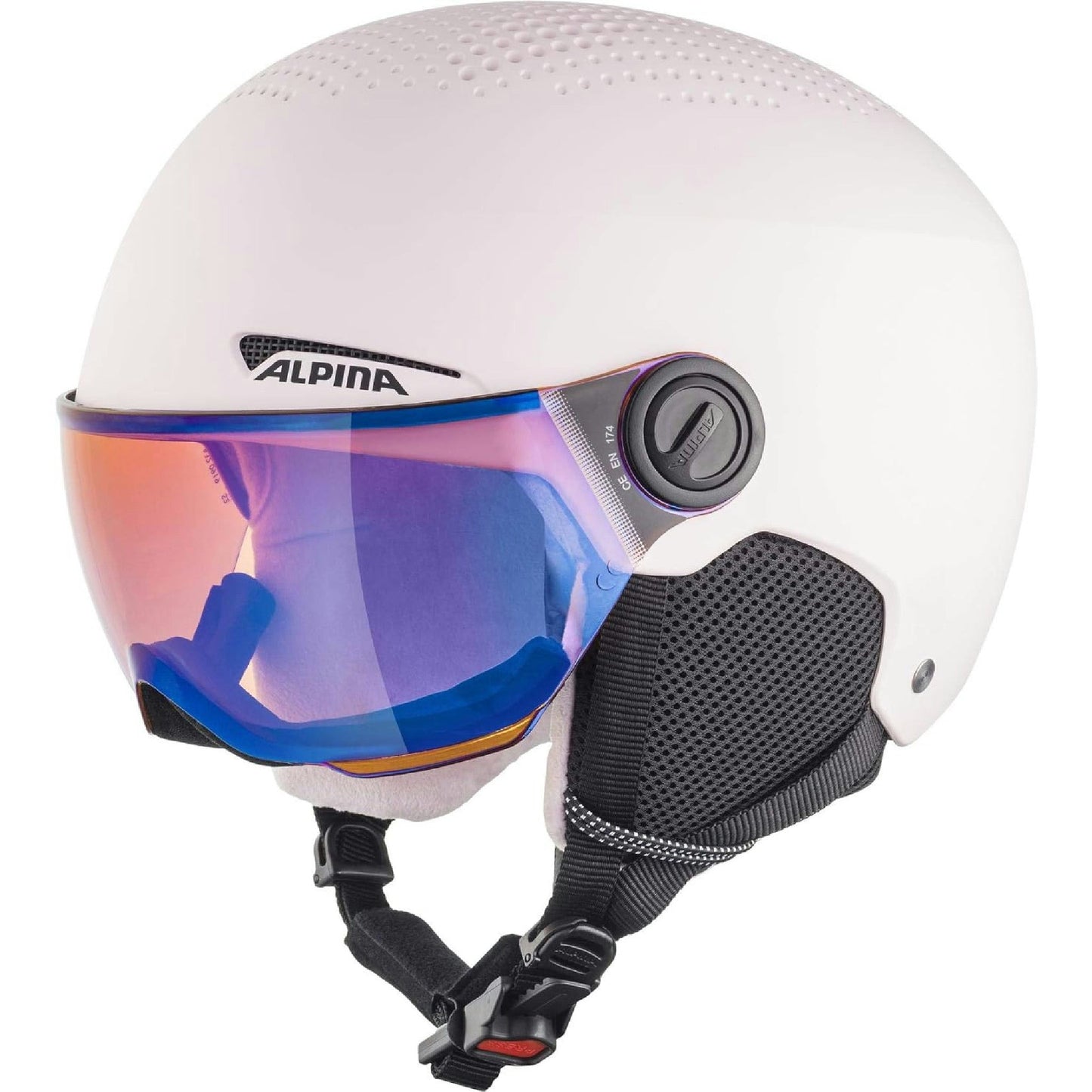ALPINA Skihelm Zupo Visier Q-Lite Kinder rosa matt 51-55 cm