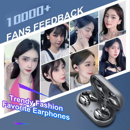 Bluetooth 5.2 Ear Clip Headset – Bone Conduction, 36h Akku, HIFI Sound