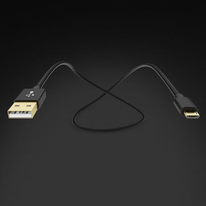 NALIA 1m Micro USB Kabel, Stabiles Nylon umflochtenes Sync Handy High Speed Ladekabel/ Datenkabel für Smartphone, Tablet, etc. (kompatibel mit Samsung, Huawei, HTC, LG, Sony, Nokia etc.) - Schwarz