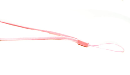 SYSTEM-S Halsband Umhängeband Trageband mit Schlaufe in Rosa für Smartphone MP3-Player