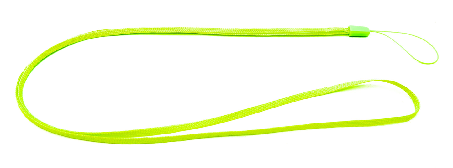 SYSTEM-S Halsband Umhängeband Trageband mit Schlaufe in Grün für Smartphone MP3-Player