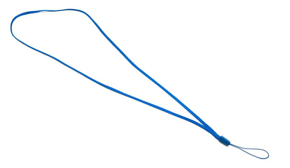 SYSTEM-S Neck Strap Lanyard with Loop in Blue for Smartphone MP3 Player