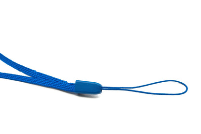 SYSTEM-S Neck Strap Lanyard with Loop in Blue for Smartphone MP3 Player
