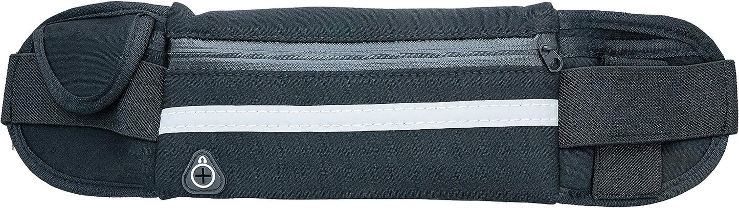 SYSTEM-S Tasche Gürteltasche Bauchtasche mit Flaschenhalter in Schwarz