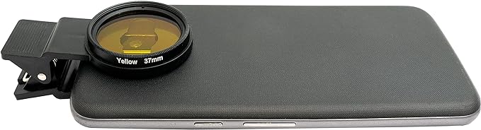SYSTEM-S Farbfilter Gelb 37 mm Gewinde anschraubbar Filter für Fotografie