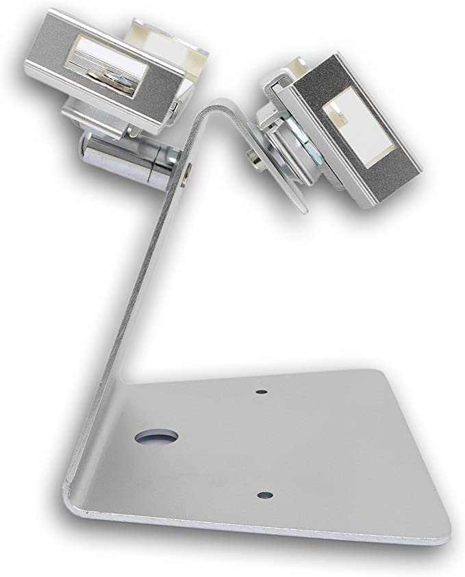 SYSTEM-S Tischständer Dual 360° Halterung abschließbar für Tablets von 7,5" bis 10.8"