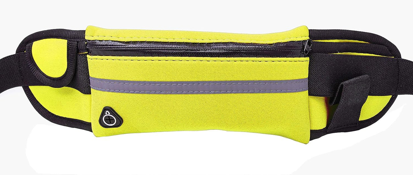 SYSTEM-S Bag Belt Bag Bum Bag with Bottle Holder in Neon Yellow 