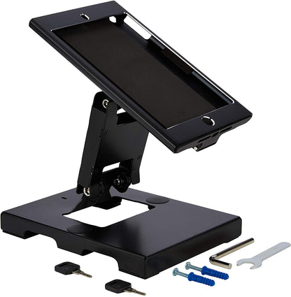 SYSTEM-S Abschließbare Halterung für iPad mini A1432 A1454 A1455 A1489 A1490 A1491 A1599 A1600 A1601 A1538 A1550 A2133 A2124 A2125 A2126