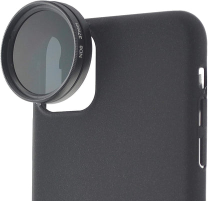SYSTEM-S 5 Linsen Set Neutraldichtefilter Graufilter ND-Filter 37mm für iPhone 11 Pro