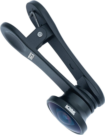 SYSTEM-S fisheye lens without vignetting with clip and protective case for smartphone 