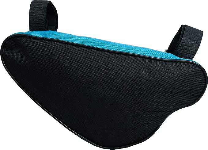SYSTEM-S Fahrrad Tasche spritzwasserfest Dreiecktasche Rahmentasche Triangeltasche Blau