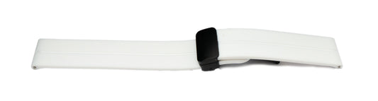 SYSTEM-S Armband 20 mm aus Silikon für Samsung Galaxy Watch 5 4 Smartwatch in Weiß
