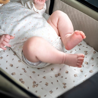 Spannbettlaken Baumwolle Mustern für Wiegen, Babywanne, Moseskorb & Beistellbett