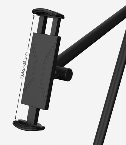 SYSTEM-S table mount 360° gooseneck stand for tablets and smartphones in black