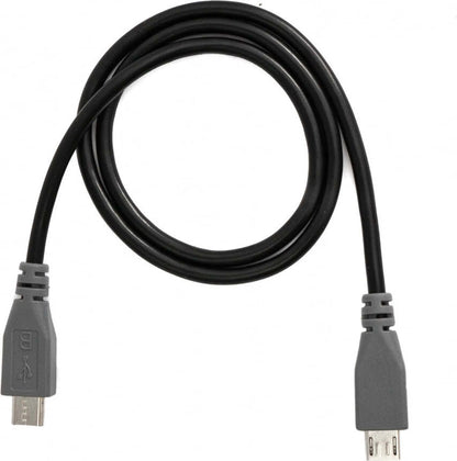 SYSTEM-S USB 2.0 Kabel 50 cm Micro B Stecker zu Stecker Adapter Schwarz